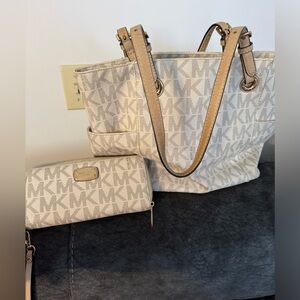 Matching MK wallet and purse.